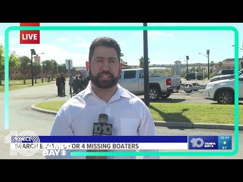 Coast Guard, FWC and local law enforcement searching for 4 boaters on the Gulf of Mexico