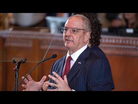 Gov. Edwards delivers farewell address