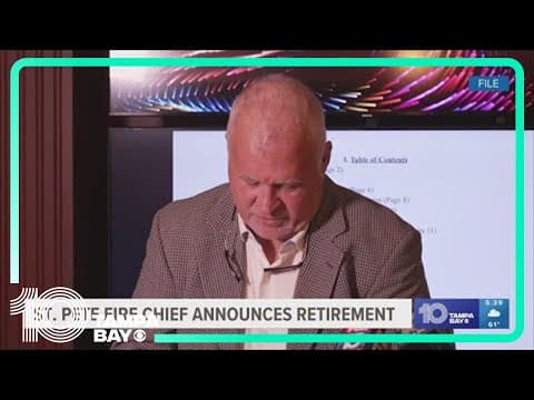 St. Pete fire chief announces retirement after brief administrative leave last year