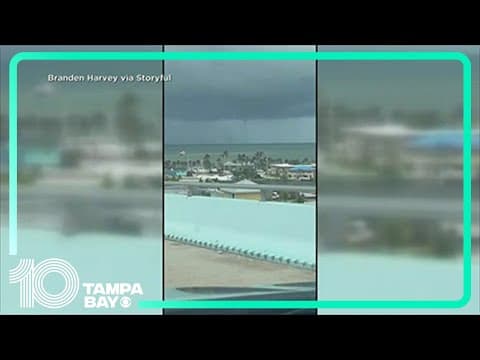 Waterspout spotted off Fort Myers Beach