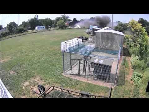 Video shows train crash with semi in Hardin County; driver hospitalized