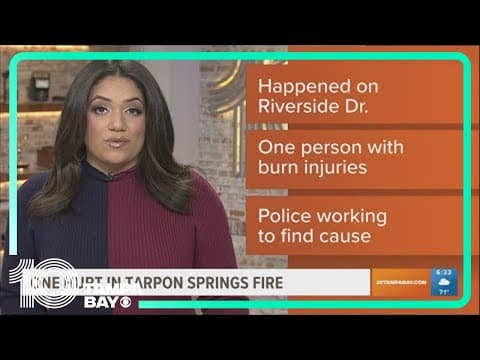 One injured in fire at Tarpon Springs neighborhood