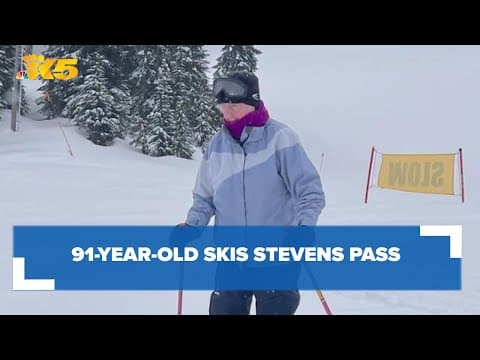 91-year-old fulfills dream of skiing Stevens Pass
