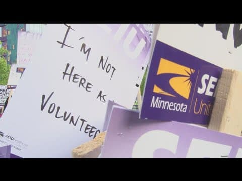 Allina Health workers prepare for Monday picket