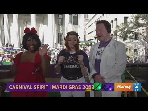 "A'int Dere No More" - WWLTV Evening anchors reval their 2023 Mardi Gras costumes