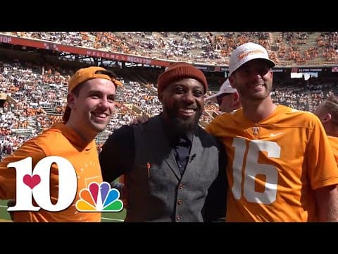 VFLs Al Wilson, Trey Smith and Phillip Fulmer speak on Eric Berry before being honored at halftime