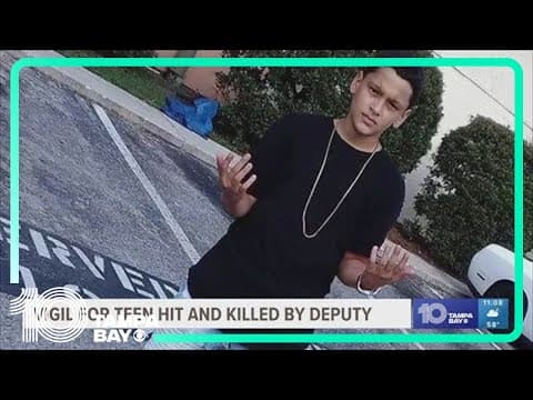Family of Tampa teen struck by deputy holds vigil 5 years after deadly crash