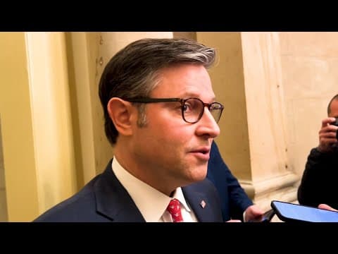 Mike Johnson says Donald Trump will meet with him before his meeting with Joe Biden