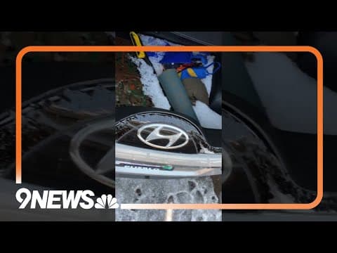 Yikes! This is what travelers found when returning to cars parked near DIA during hail storm