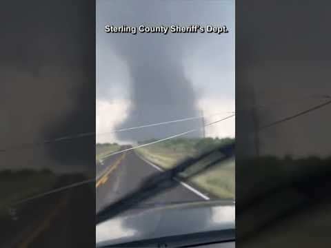 Sheriff Comes Face to Face With Texas Tornado