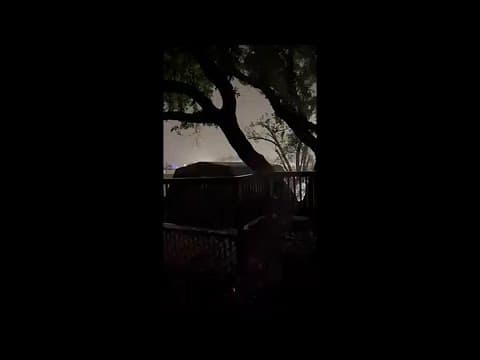 Deer Park Lightening hits right on top