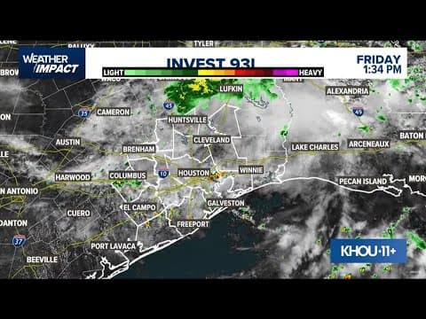 Live radar: Rain from a tropical disturbance heads for Southeast Texas