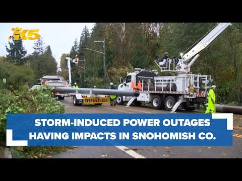 Storm-induced power outages impact Snohomish County schools, shelters