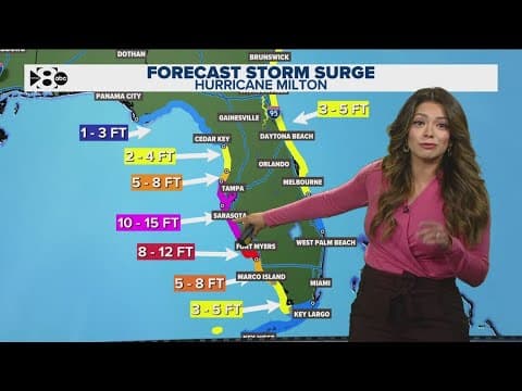 Hurricane Milton update: Latest track, forecast, wind speeds, storm surge