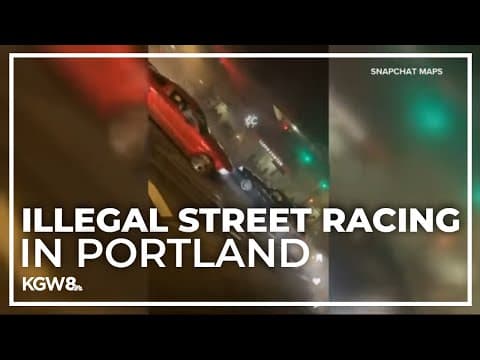 Illegal street racing in Northeast Portland over weekend