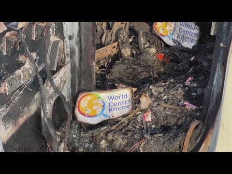 Former Indianapolis World Central Kitchen volunteer and Congressman Andre Carson react to deaths of