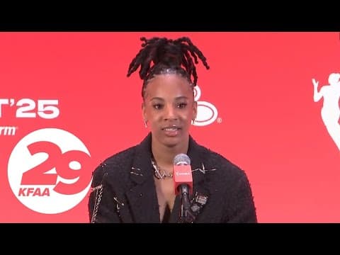 VIDEO: Aziaha James speaks after getting selected by the Dallas Wings