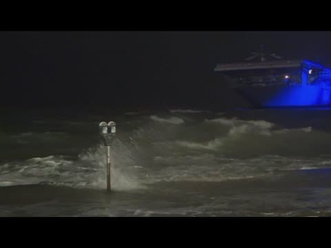 KHOU 11's Matt Dougherty is in Corpus Christi where the city remains under a Tropical Storm Warning