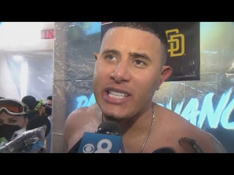 San Diego Padres Manny Machado talks about how the team knocked off Dodgers to advance