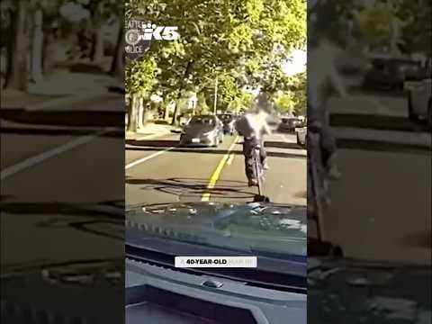 Body camera video shows Seattle police chase down stabbing suspect
