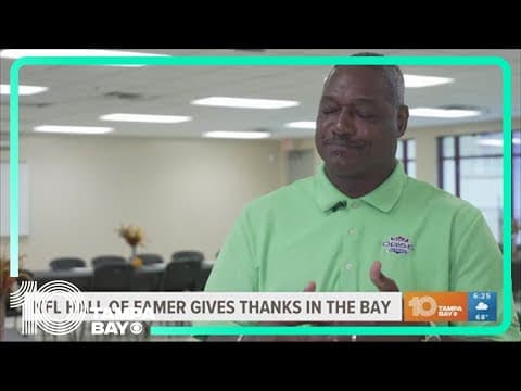 NFL Hall of Famer gives thanks in the Bay