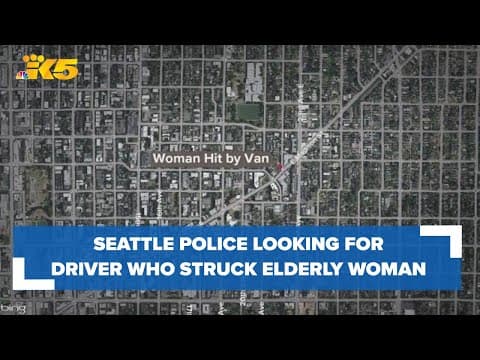 Seattle police looking for hit-and-run driver who struck elderly woman