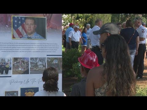 Parents of fallen firefighter emotionally discuss the opening of memorial park for their son