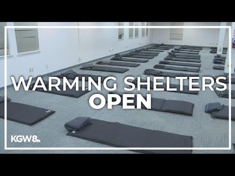 Multnomah County opens several warming shelters as coldest weather in over 30 years approaches