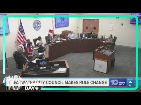 Clearwater City Council changes public comment criteria