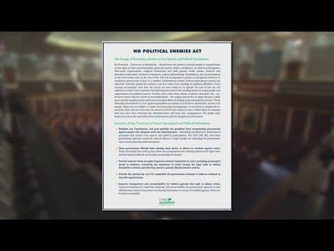 Democratic leaders introduce “NOPE Act” after Jimmy Kimmel's suspension sparks free speech debate