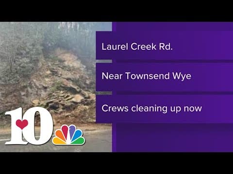 Laurel Creek Road closed at Townsend Wye after 'large rockslide' in Great Smoky Mountains