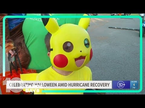 'We're all one community': Families celebrate Halloween while rebuilding from hurricanes