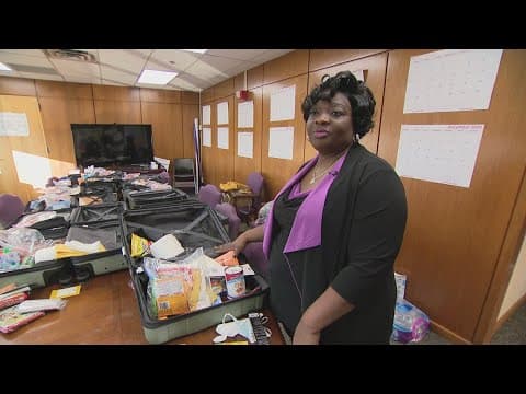 Faith in a case on wheels