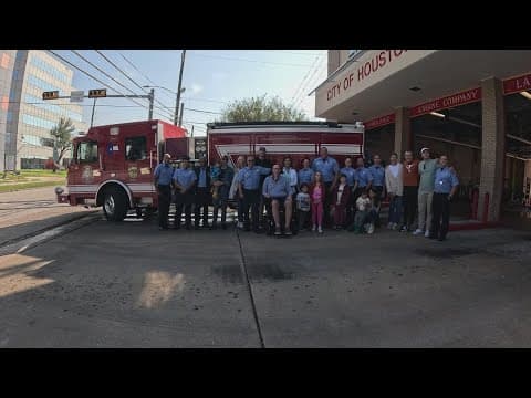 Houston stroke survivor and his family thank HFD first responders for saving his life