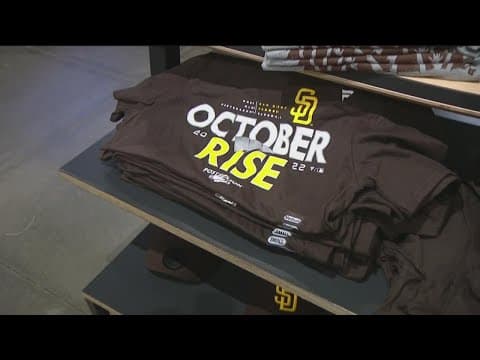Padres fans hunt for Padres merch ahead of Game 3