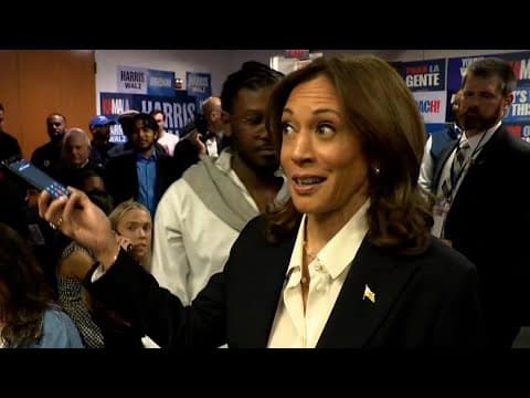 Kamala Harris visits campaign headquarters in Washington D.C. on Election Day