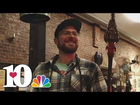 Knoxville company getting into the holiday spirit with glassblowing