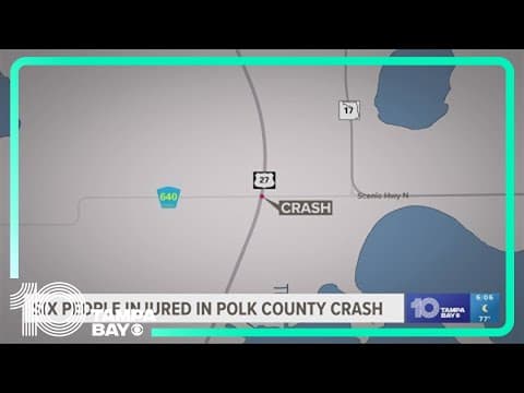6 people hospitalized after serious crash near US Highway 27 in Polk County