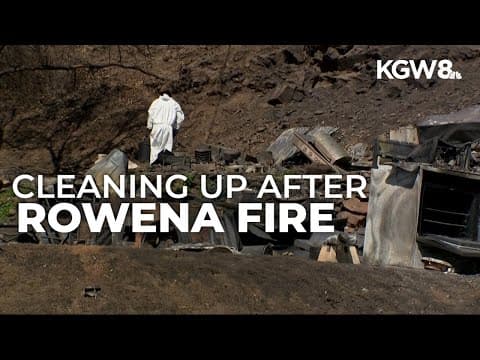 Crews begin cleanup in aftermath of Rowena Fire