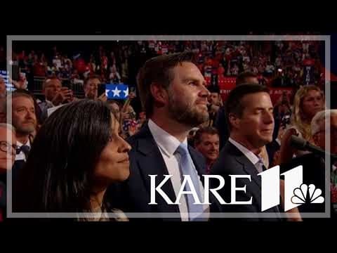 Republicans hail Donald Trump and embrace his running mate JD Vance in convention's opening night