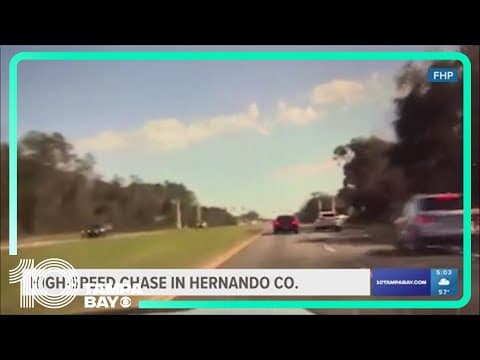 FHP: Drugs, alcohol found inside car following high-speed chase in Hernando County