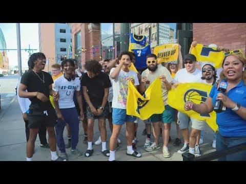 Pacers fans celebrate playoff series win over Knicks