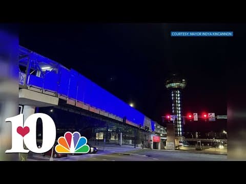 East TN honors Deputy McCowan by lighting up bridge, blanketing his cruiser with flowers and cards