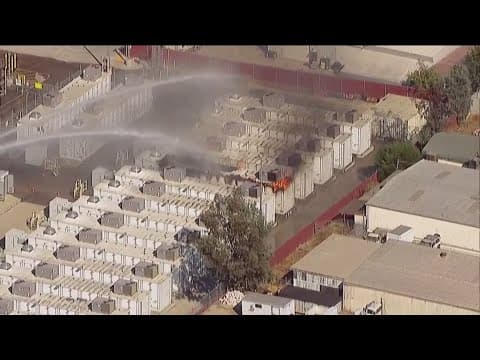SDG&E battery storage facility fire in Escondido prompts evacuations