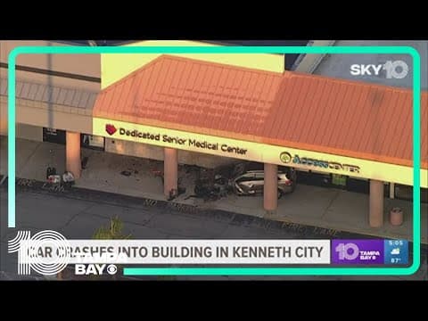 FHP: Woman driving SUV crashes into building in Pinellas County