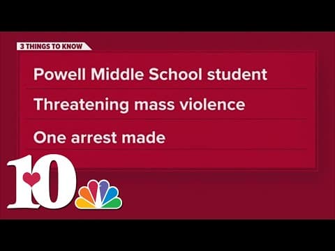 KCSO: 7th-grade student taken into custody in Powell for threats of mass violence