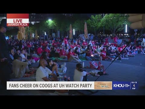 Houston Cougars watch party packed for Sweet 16