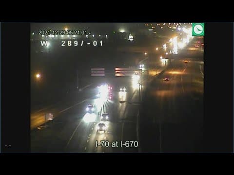 Crash closes I-70 east at I-670 in west Columbus