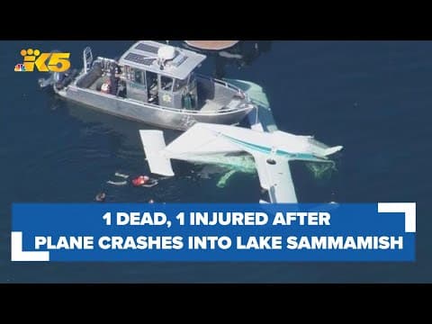 BREAKING: Plane crashes into Lake Sammamish, leaving 1 dead and 1 injured