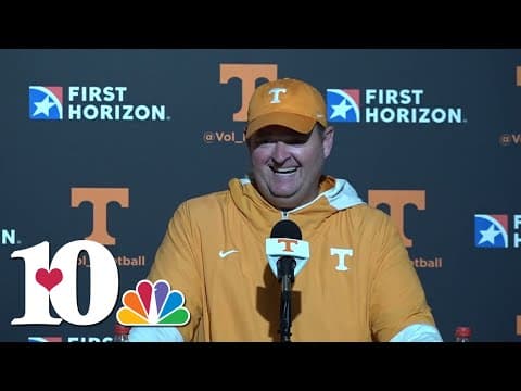 Coach Heupel speaks as Vols kick off fall football practice